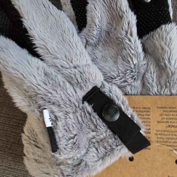 The North Face Kids Girls Meld Grey Osito Etip Gloves Size Small - Picture 9 of 13